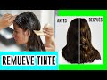 COMO REMOVER EL TINTE NEGRO DEL CABELLO ¡Quitar tintura oscura del pelo!