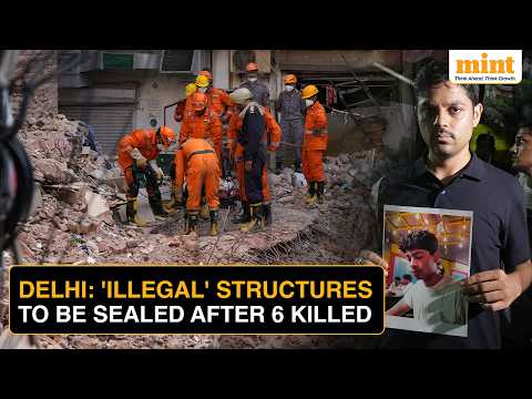 Delhi PG Collapse: 6 Killed in Satya Niketan, MCD Orders Immediate Sealing Of Illegal Structures