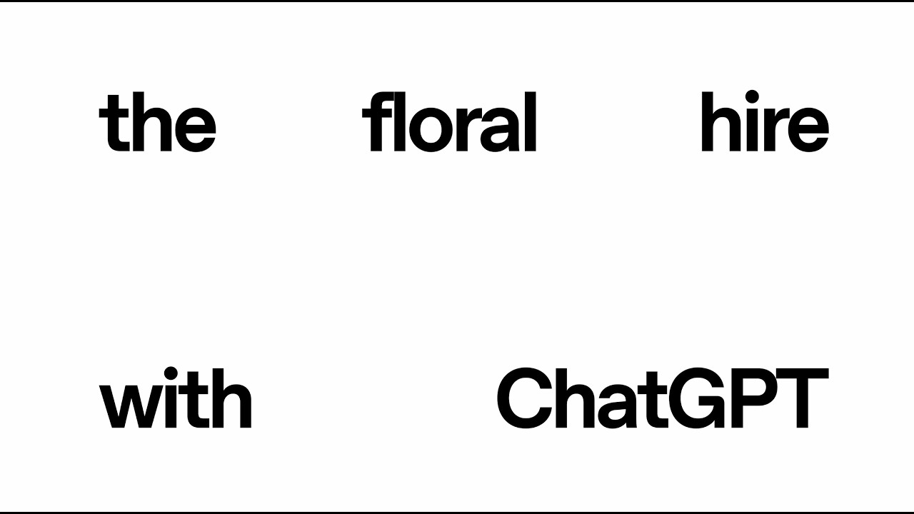 ChatGPT Helps Runs Small Business | The Floral Hire