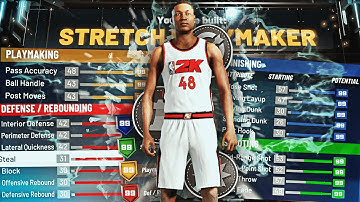 BEST STRETCH PLAYMAKER BUILD NBA 2K21! BEST POWER FORWARD BUILD! 99 EVERYTHING! RARE DEMIGOD BUILD
