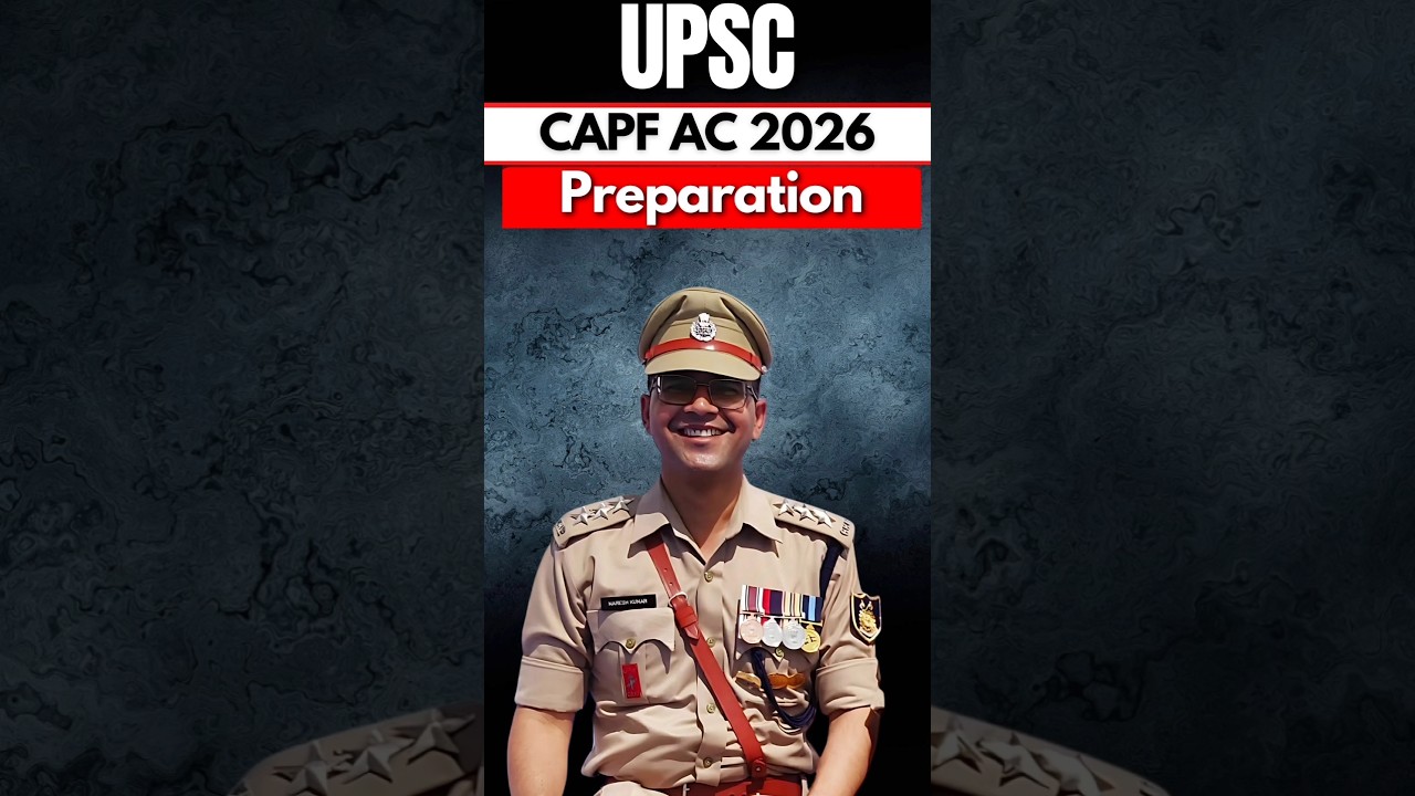 CAPF AC 2026 EXAM | CAPF AC 2026 PREPARATION | BEST ACADEMY FOR CAPF EXAM | CAPF AC MOTIVATION 