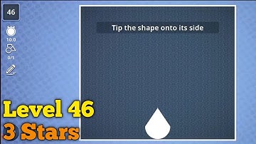 Brain it on! level 46 3 stars Tip the shape onto its side