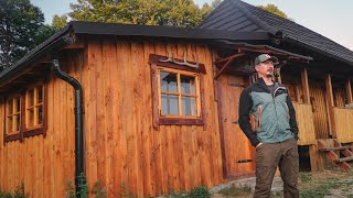 Extending my Cabin with an Off Grid Kitchen - TIMELAPSE