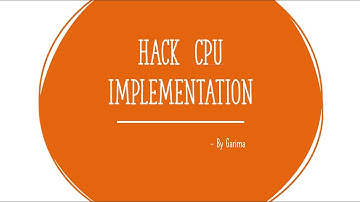 Hack CPU implementation