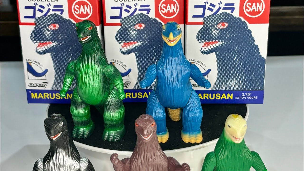 Super 7 Marusan Godzilla Blind Box - All 5 Figures! - YouTube