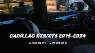 Athlete Statistics Carputech 64-Color Ambient Lighting Upgrade for Cadillac XT5 & XT6 (2016–2024)  Luxury Interior Glow