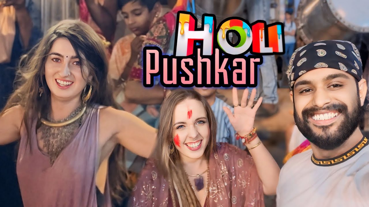 Foreigner Playing Pushkar Holi Festival 2025 😍 Day-3
