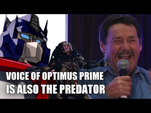 Voice of Optimus Prime is also The Predator (vocalizations by Peter Cullen) class=