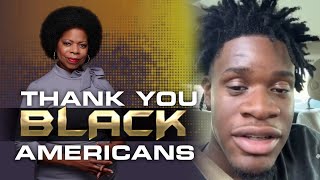 Immigrant Thanks Black Americans For Setting The Foundation And Giving Him The Culture Resimi