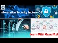 Information Security Lecture 2 । Learn With Guru M . A