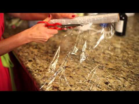 How to Make a Full Face Mask Using Plastic Wrap : Facial Skin Care