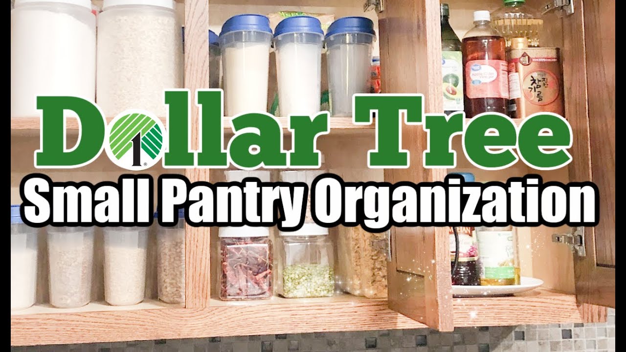 Small Pantry Organization. Kitchen Organization. Dollar Tree