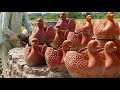 Clay to kiln planter how to make a terracotta duck planter liquid soil casting  skill spotter