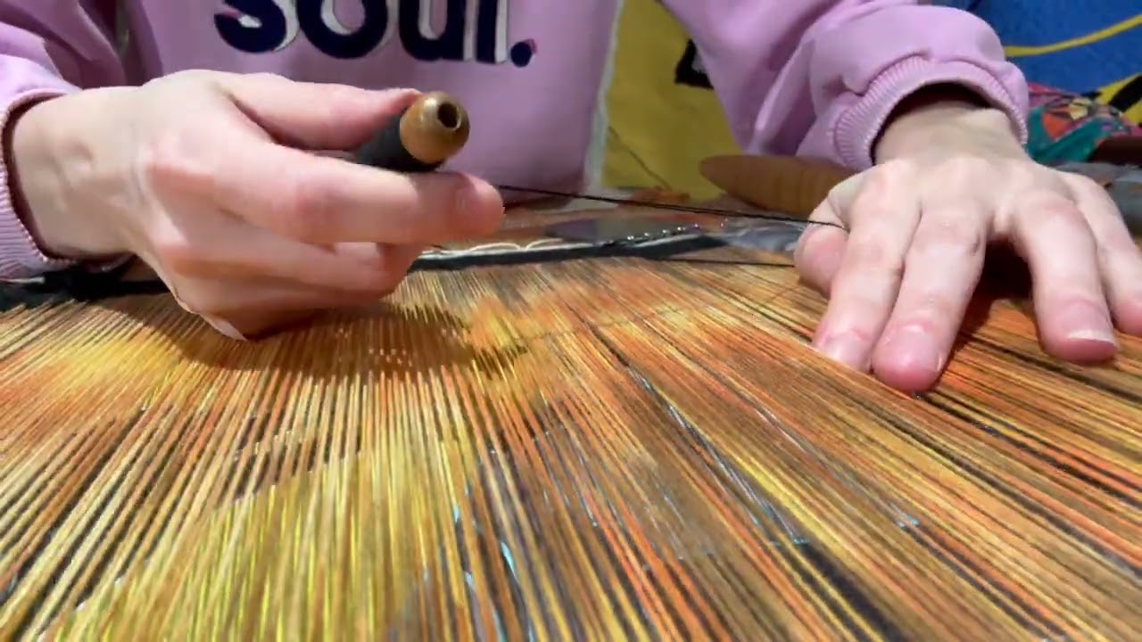 Les coulisses du tissage de "RESILIENCE" de MARC BAUER - Maison du Tapissier AUBUSSON