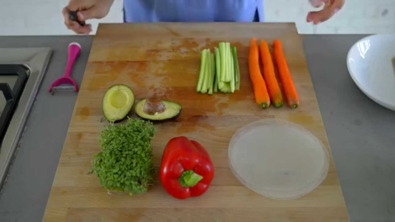 Anne's Kitchen Stories Spring Roll Sushi with Broccoli Sprouts YouTube