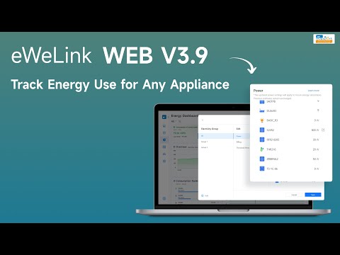 eWeLink WEB V3.9 - Track Energy Use for Any Appliance!