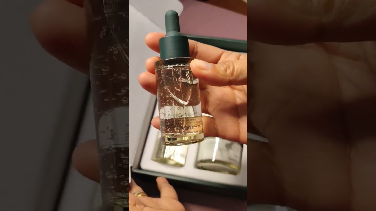 Trying out the Pyunkang Yul Calming set toner+serum+cream ☺ 