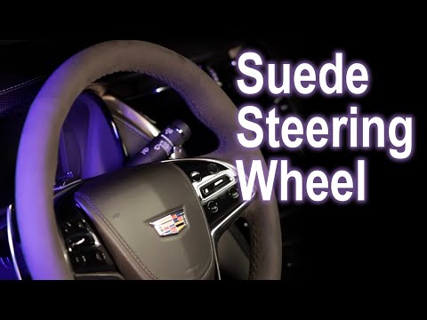 Suede or Carbon Fiber Upgrade Steering Wheel Install| Cadillac ATS and CTS