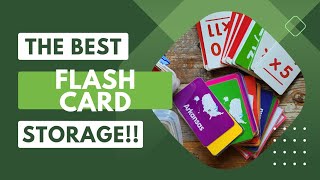 The Best Homeschool Flash Card Storage!!
