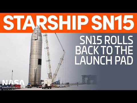 Starship SN15 Rolls to the Launch Pad | SpaceX Boca Chica