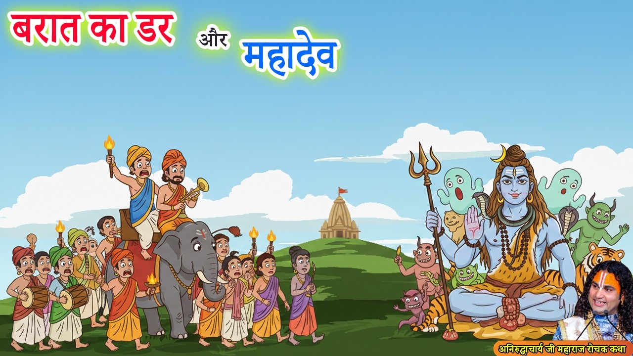 बरात का डर और महादेव - रोचक कथा | Dharmik Kahaniya #aniruddhacharyaji
