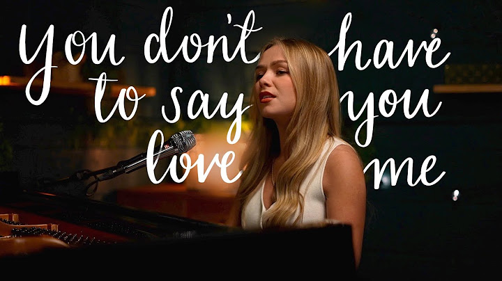 You Don't Have To Say You Love Me - Dusty Springfield - Connie Talbot (Cover)