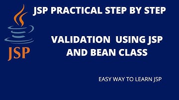 Validation in JSP | Validation JSP Registration page | Validate JSP using Bean Class step by step
