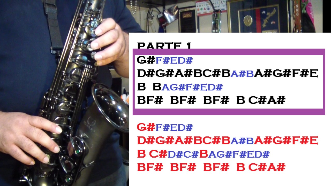 DESPACITO (LUIS FONSI) TUTORIALES PARA EL SAX ALTO SANTIAGO PACHECO YouTube