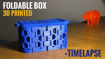 3D printed Foldable Box - Print in place