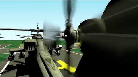 blender apache helicopter animation