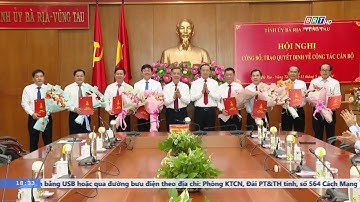 BR-VT: Công bố và trao 8 quyết định về công tác cán bộ | BRTgo