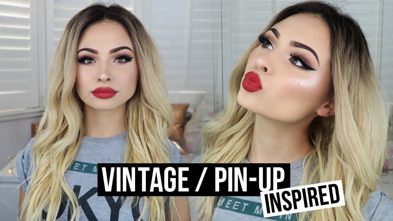 CLASSIC VINTAGE PIN UP INSPIRED MAKEUP TUTORIAL Talia Mar YouTube