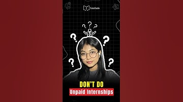The truth about unpaid internships - should you take one? #shorts #career #job #tips