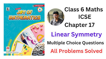 Joy of Maths Class 6 Chapter 17 Linear Symmetry Multiple Choice Questions - #icse #Linearsymmetry