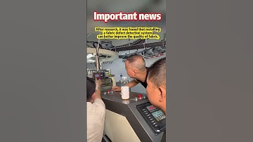 Fabric defect detection system for circular knitting machines. #knitting #machine #knittingmachine