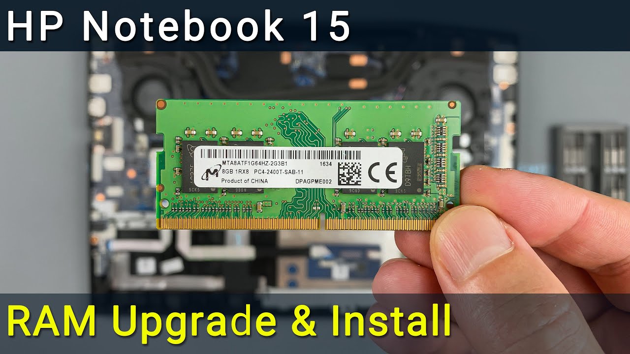 How to upgrade RAM memory in HP 15 laptop