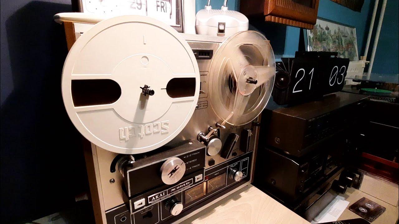 My new reel to reel tape recorder - AKAI X201D 1973 