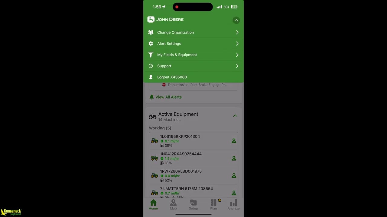 Looking Up a Display's Software Version Using Operations Center | John Deere® G5 and Gen 4 Displays