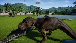 The ultimate carnivore dinosaur Battle Arena. Jurassic World evolution.
