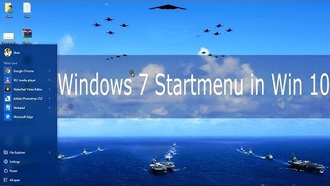 Get Windows 7 Startmenu in Windows 10