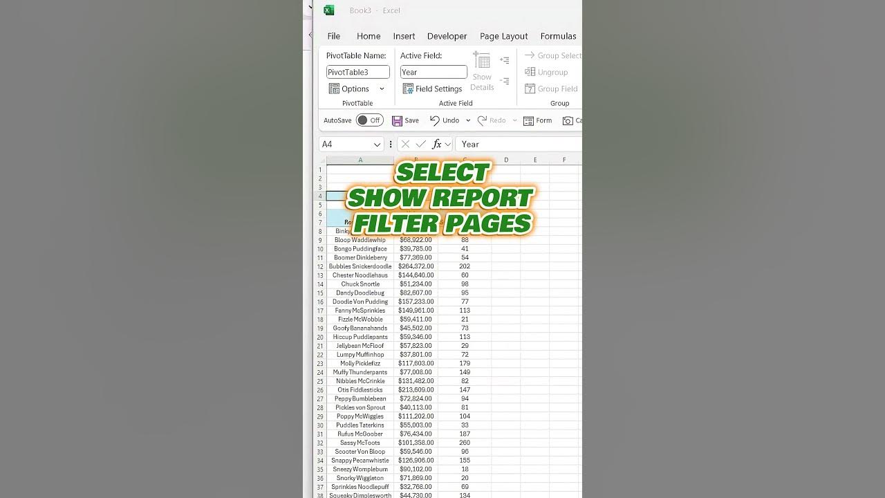 How to Quickly Generate Pivot Table Reports in Excel - YouTube