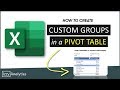 How to GROUP DATA in Excel Pivot Tables