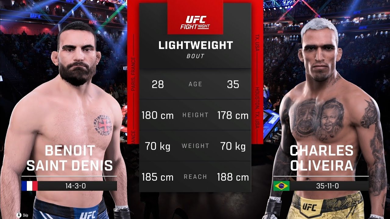 Benoit Saint Denis VS Charles Oliveira UFC 5
