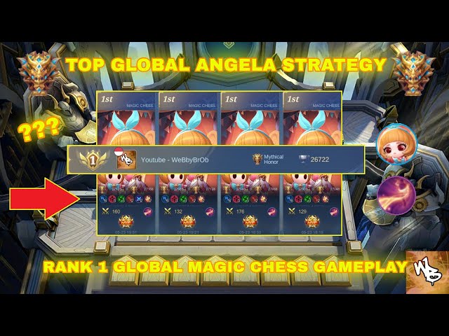 TOP GLOBAL ANGELA STRATEGY - MAGIC CHESS BEST SYNERGY - Mobile Legends Bang Bang class=