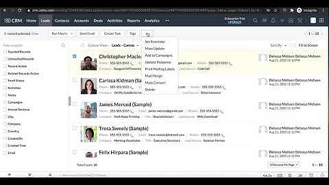 Zoho CRM connection with Google Sheets