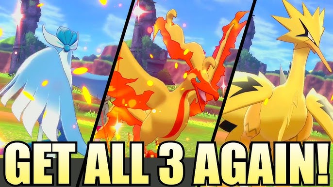 ✨Shiny MOLTRES ZAPDOS ARTICUNO Galar✨ Pokemon Sword & Shield 6IV