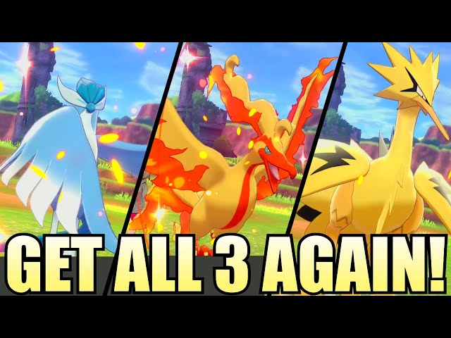 Are Galarian Articuno, Zapdos, and Moltres shiny locked in Pokémon Sword  and Shield's The Crown Tundra expansion? - Dot Esports