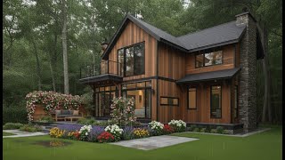 Inside a Stunning Modern Rainy Cozy Home | Luxury Nature Retreat Tour