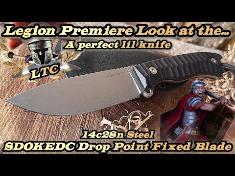 Legion Premiere Look at the SDOKEDC Drop Point Fixed Blade in 14c28n Steel