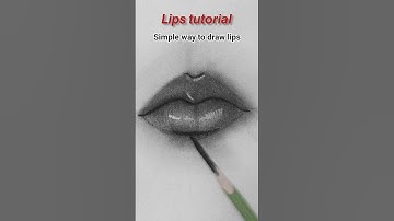 how to draw lips #shorts #trending  #lips #drawing #howtodraw